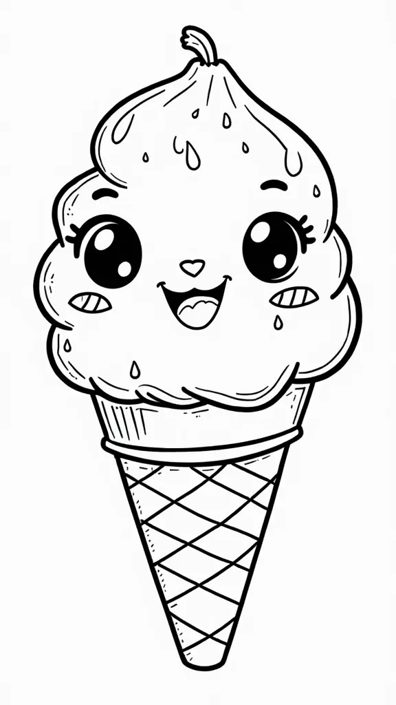 cute food coloring pages free printable